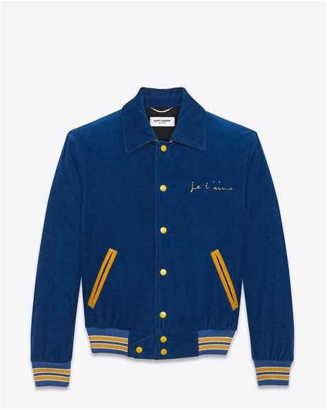 ysl teddy jacket men|YSL teddy jackets for men.